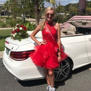 sherri hill 51559 red short